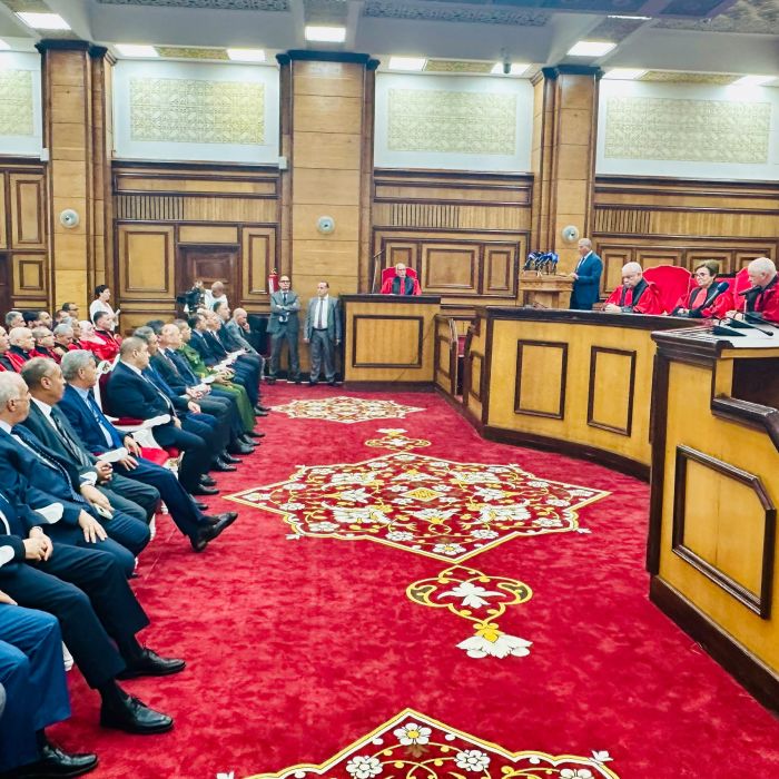 تنصيب رئيسة محكمة التنازع بمقر المحكمة العليا